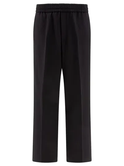 Golden Goose "lennon" Wool Blend Trousers In Blue