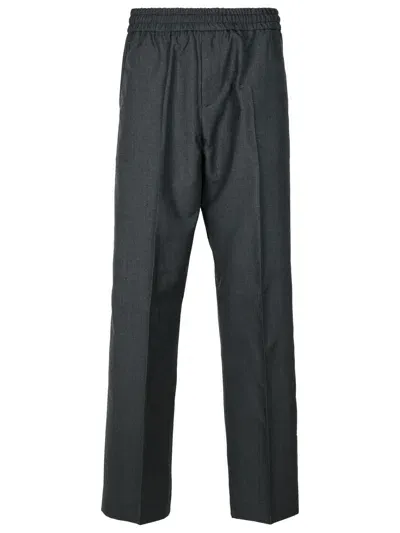 Golden Goose Lenny Grey Virgin Wool Pants In Gray