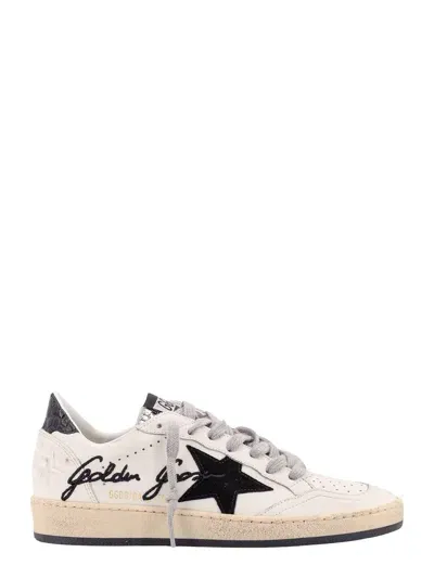 Golden Goose Leather Sneakers With Star Suede Detail