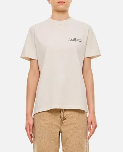 Golden Goose Logo Cotton Jersey T-shirt In White