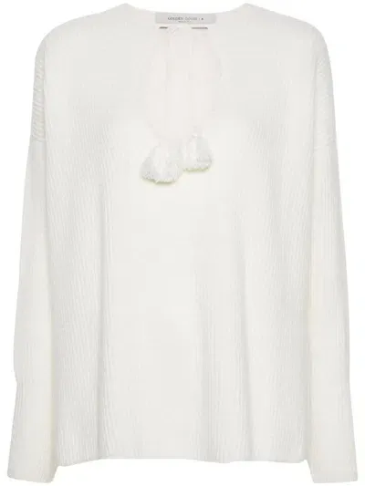 Golden Goose Mary Lou Jumper In White