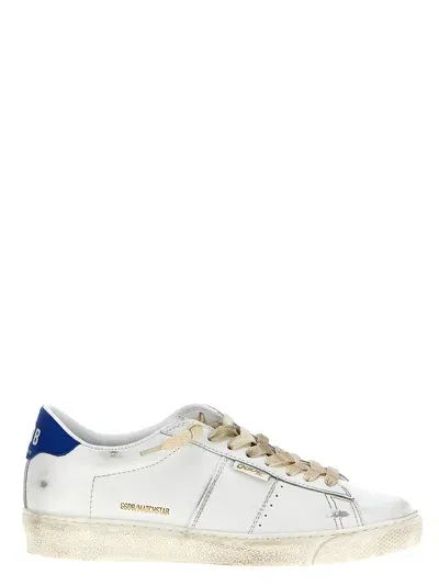 Golden Goose Matchstar Sneakers In Optic White/blue