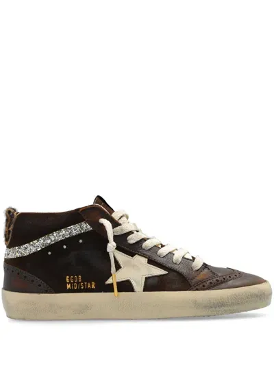 Golden Goose Mid Star Classic Sneakers In Brown