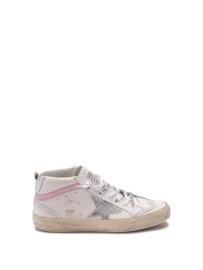 Golden Goose `mid Star` Sneakers In White