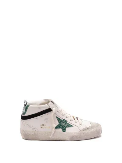 Golden Goose `mid Star` Sneakers In White