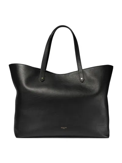 Golden Goose Pasadena Large Leather Tote In Black