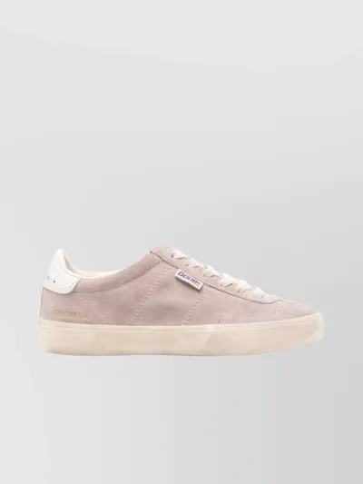 Golden Goose Soul Star Suede Sneakers In Powder Pink,milk