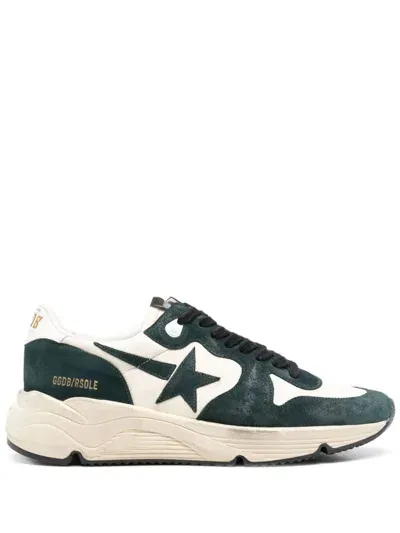 Golden Goose Running Sole Sneakers In Green