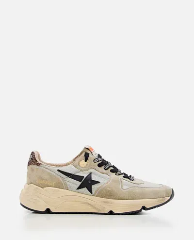 Golden Goose Running Suede And Leather Sneakers In Neutrals