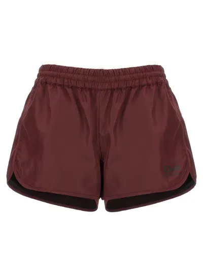 Golden Goose Star Diana Running Shorts In Red