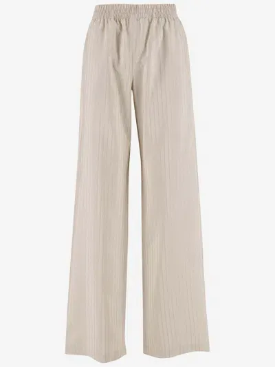 Golden Goose Golden Cashmere And Wool-blend Track Pants In Beige