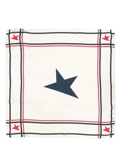 Golden Goose Silk Foulard In White