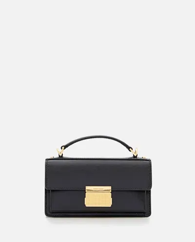 Golden Goose Small Venezia Palmellato Leather Handbag In Black