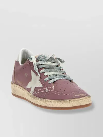 Golden Goose Sneaker Low-top 'distressed' Toe Perforated In Nude & Neutrals