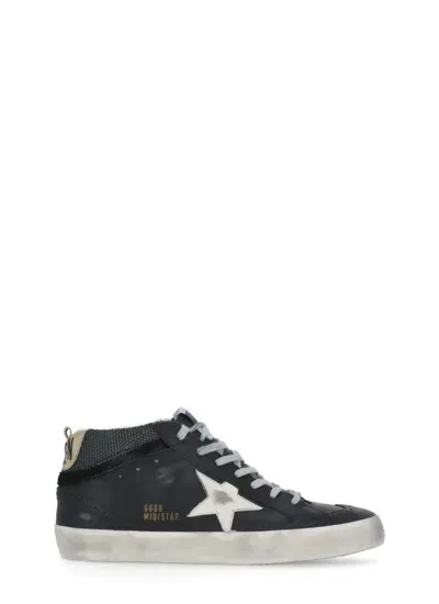 Golden Goose Mid Star Sneakers In Black