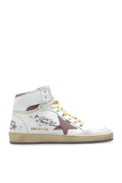 Golden Goose Sneakers Sky Star In White/pink/beige