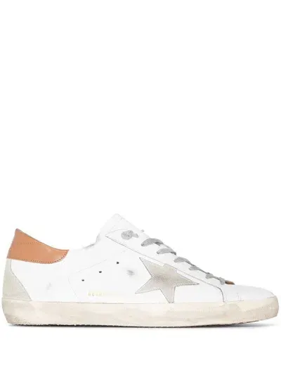 Golden Goose Sneakers In White,ice,light Brown