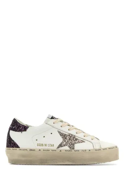 Golden Goose Sneakers In Whitecindercabernet