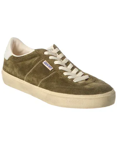 Golden Goose Soul Star Suede Sneaker In Green