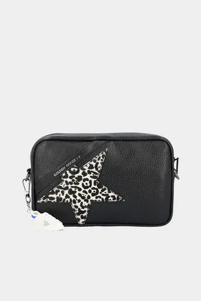 Golden Goose Star Bag Goat Leather Horsy Star Bag In Black