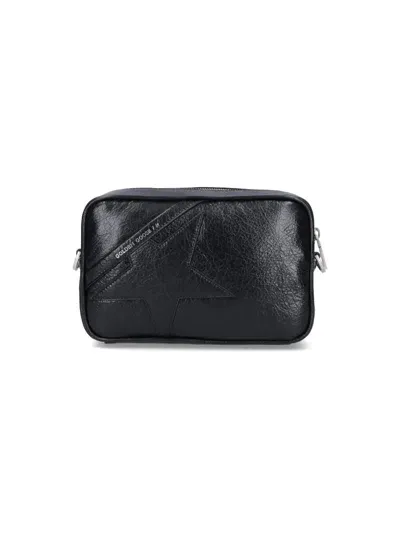 Golden Goose Star Crossbody Bag In Black