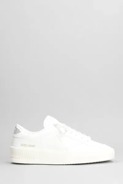 Golden Goose Stardan Sneakers In White Leather