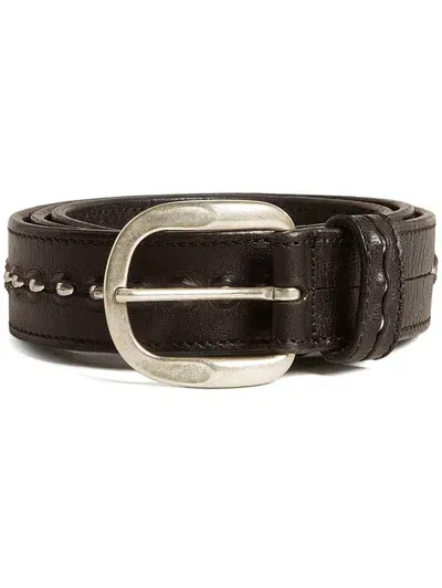 Golden Goose Stud-detail Belt In Black