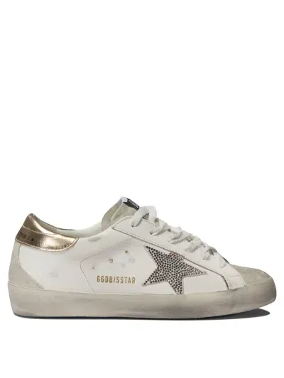 Golden Goose Multicolor Leather Super Star Classic Sneakers In Whiteicecrystalgold