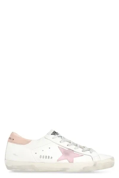 Golden Goose Super-star Leather Low-top Sneakers In White