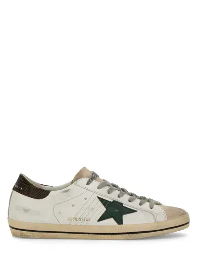 Golden Goose Men's Super-star Sneakers In White