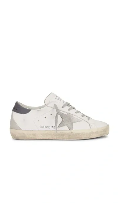 Golden Goose Super Star Sneaker In White/ice/dark Gray