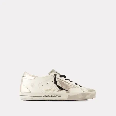 Golden Goose Sneakers Super Star -  Deluxe Brand - Cuir - Blanc In White