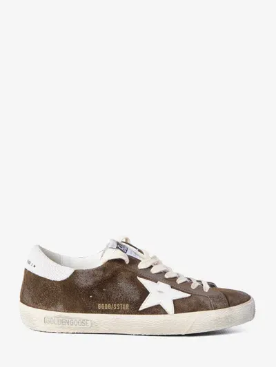 Golden Goose Suede Sneakers In Brown