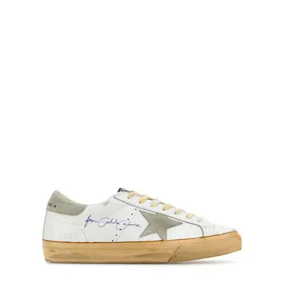 Golden Goose White Lace Up Sneakers