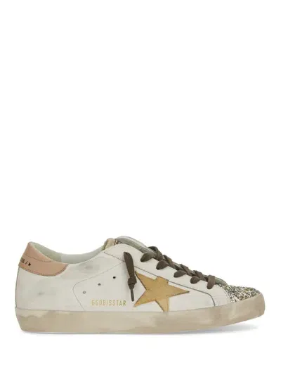 Golden Goose Superstar Sneakers Shoes In Beige