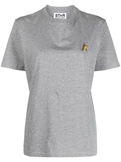 Golden Goose T-shirt In Color In Gray