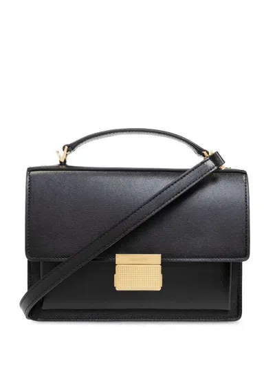 Golden Goose "venezia" Leather Tote Hand Bag In Black