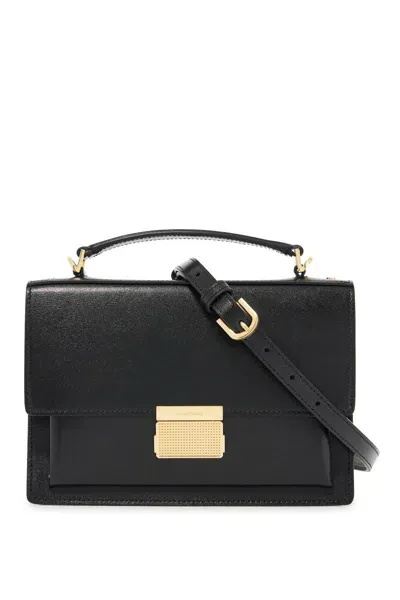 Golden Goose Venice Leather Handbag With Palmell In Black (black)