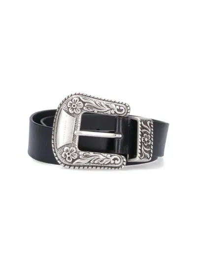 Golden Goose Western Belt In Black