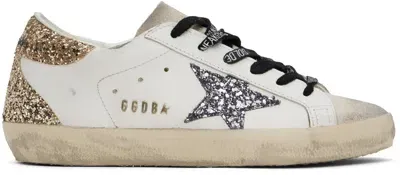 Golden Goose White & Beige Super-star Classic Sneakers In 82532 Optic White