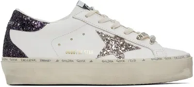 Golden Goose White & Purple Hi Star Classic Sneakers In Wht/cinder/cab 11934