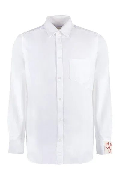 Golden Goose White Cotton Oxford Shirt