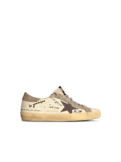 Golden Goose White Leather Sneakers