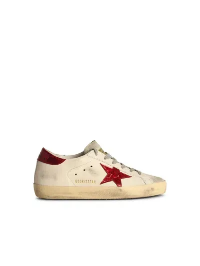 Golden Goose White Leather Sneakers