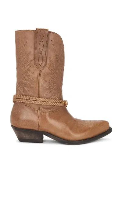 Golden Goose Wish Star Boot In Tan