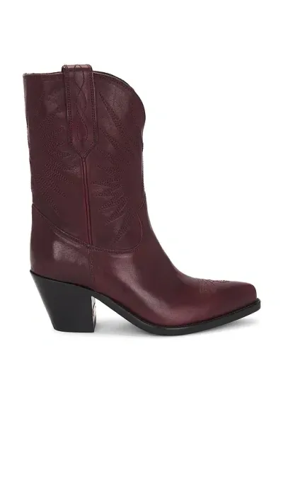 Golden Goose Wish Star Francesca Boot In Red