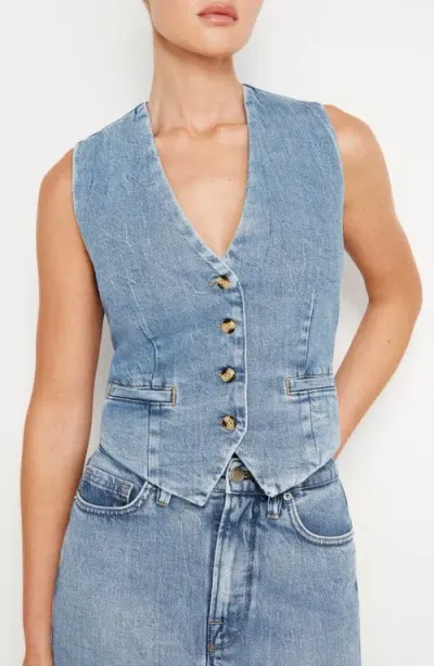 Good American Denim Vest In Indigo599