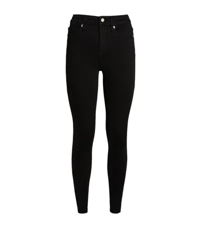 Good American High-rise Good Legs Skinny Jeans In Black