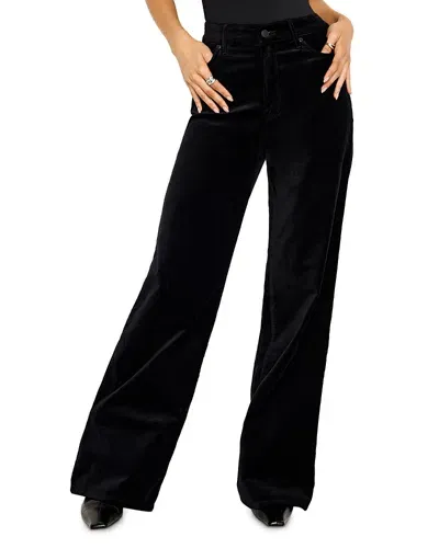 Good American Velvet Good Skate Wide Leg Jeans In K001