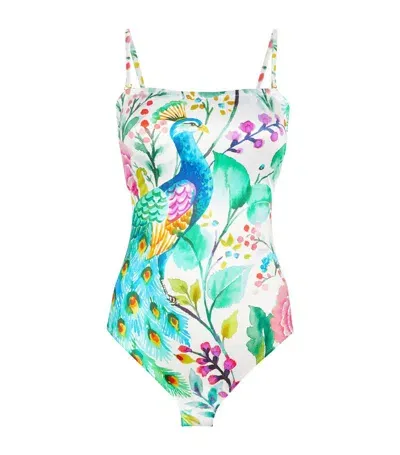 Gottex Mayurika Round Neck Chain Trim One Piece Swimsuit In Multi